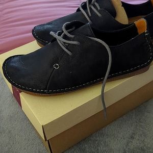 Black Nubuck Clarks